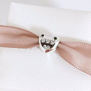 Pandora Mom's Little Monsters Heart Charm S925 Sterling Silver with box